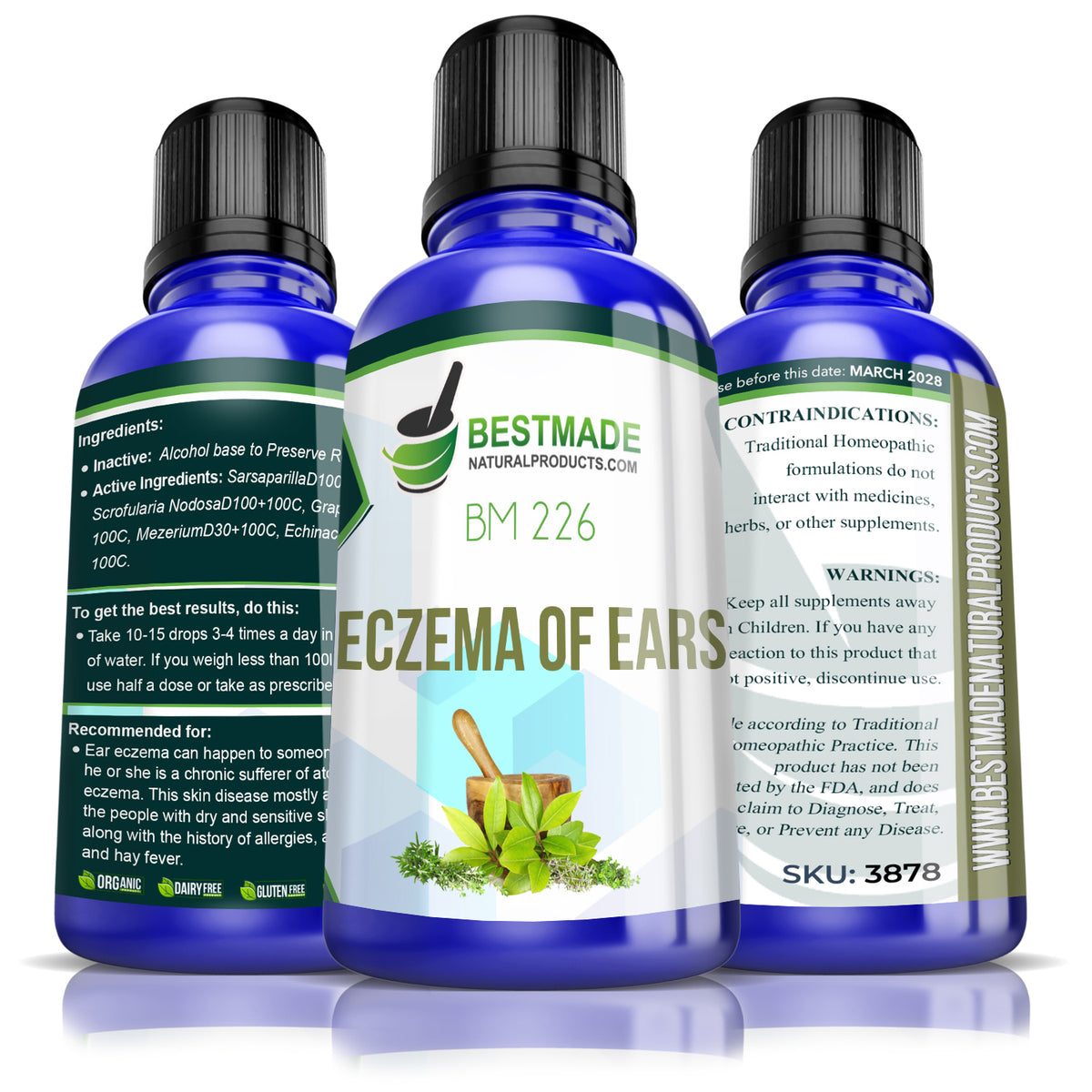 Natural Remedy for Eczema of Ears C20414