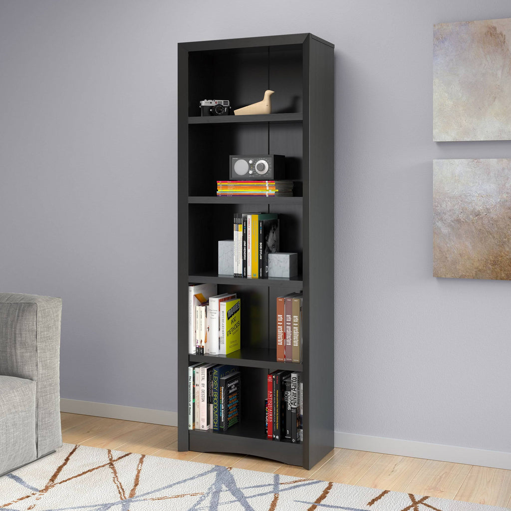 71-inch Tall Adjustable White Bookcase T41176