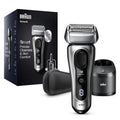Electric Foil Shaver with Precision Beard Trimmer, Cleaning & Charging SmartCare Center, Galvano Silver J93954