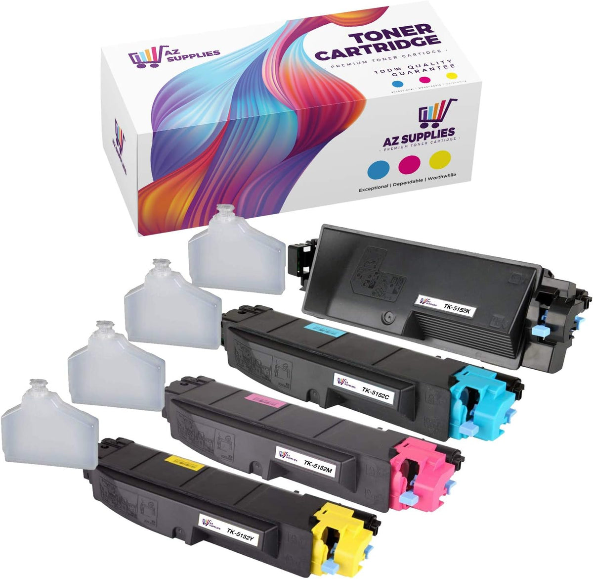 Compatible Toner Cartridge Replacement Black Cyan Magenta Yellow 4 Packs N8634