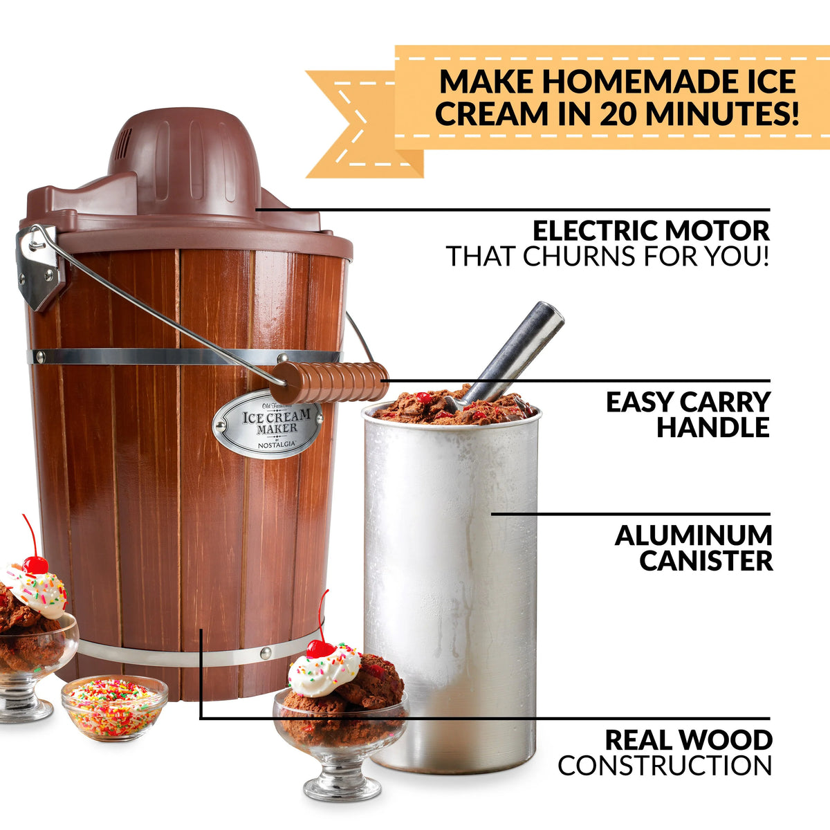 6-Quart Electric Ice Cream Maker F9291