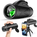 80X100 High Power Compact Monocular Telescope with Smartphone Holder & Tripod Y795555