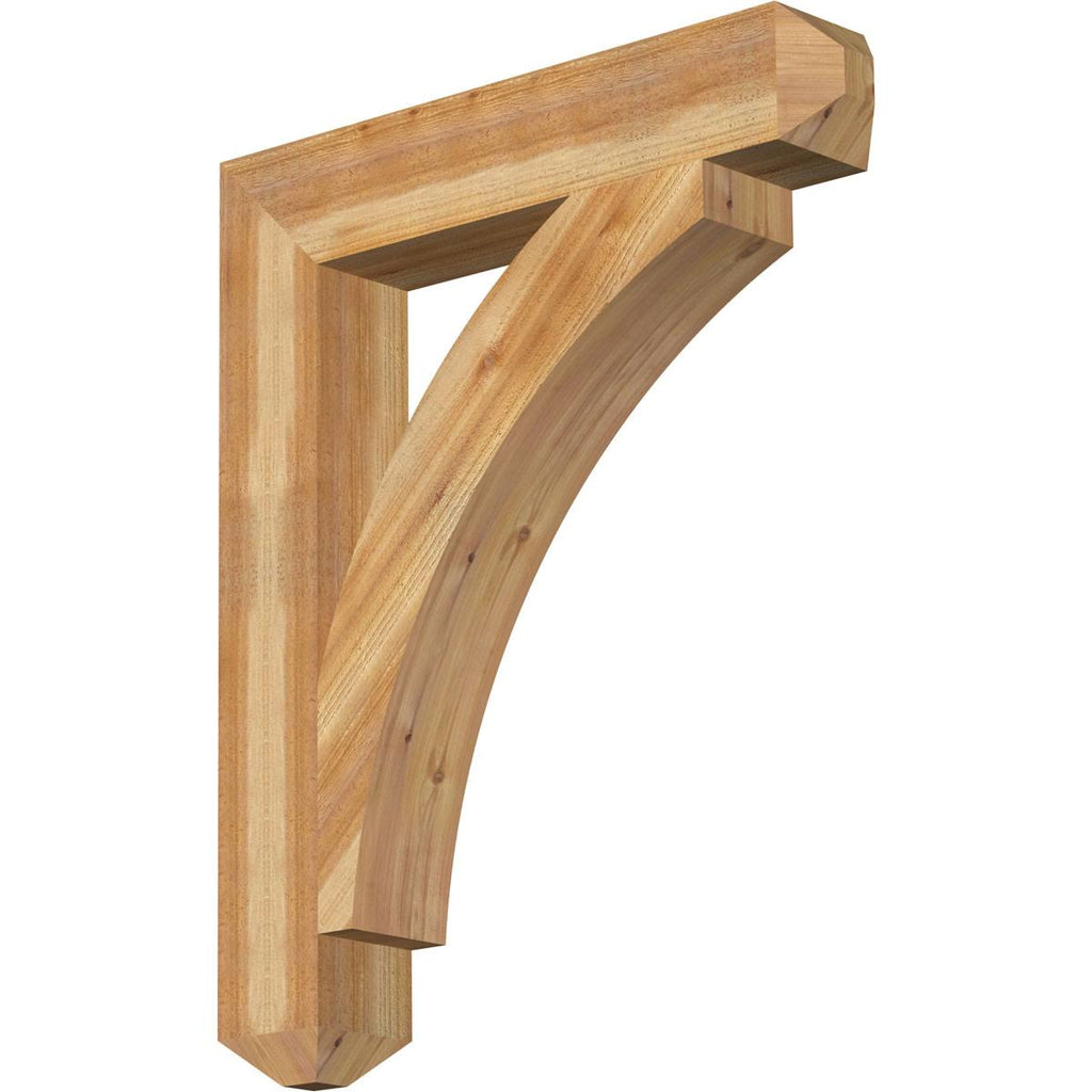 6x22W x 34x22D x 42x22H Thorton Craftsman Rough Sawn BRACKET, Western Red Cedar B362897