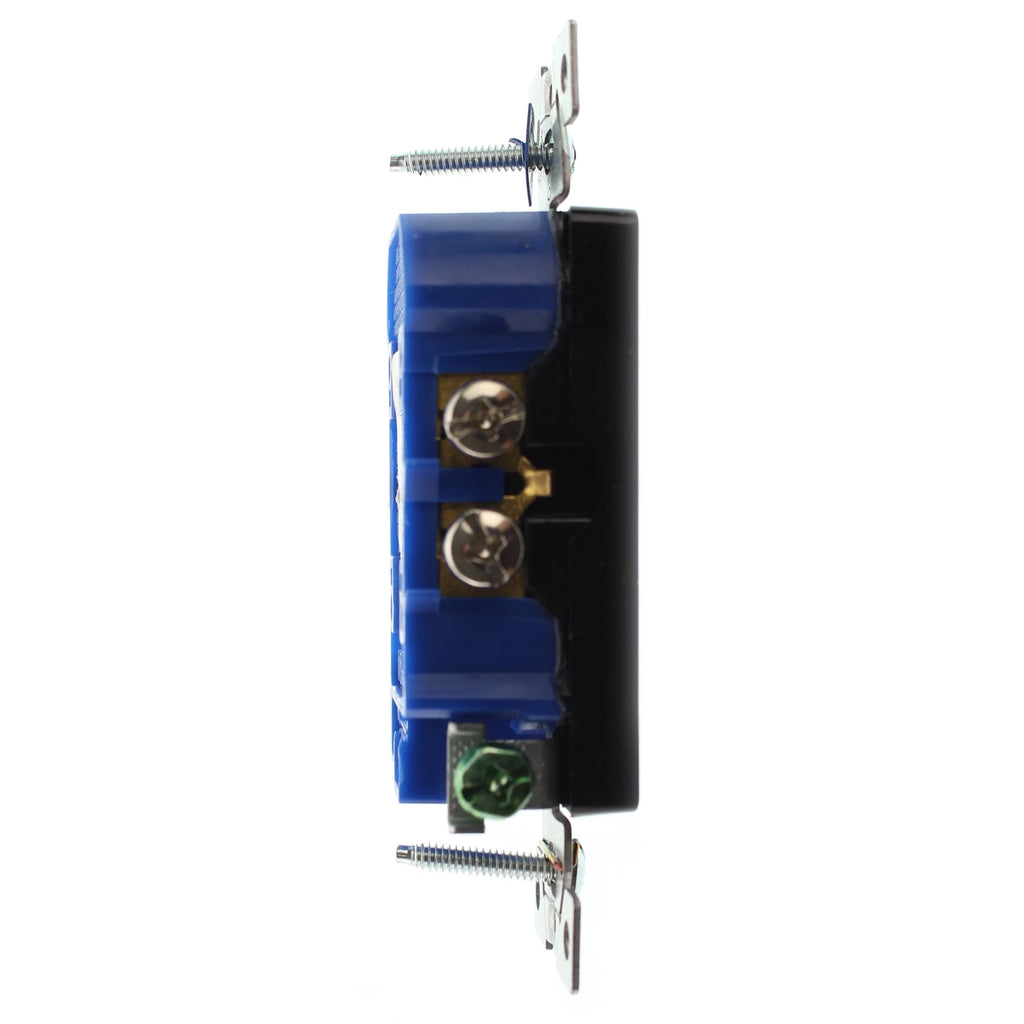 Duplex Decorator Receptacle Outlet, 15-Amp, 120-Volt, Black, 16-Pack V51125