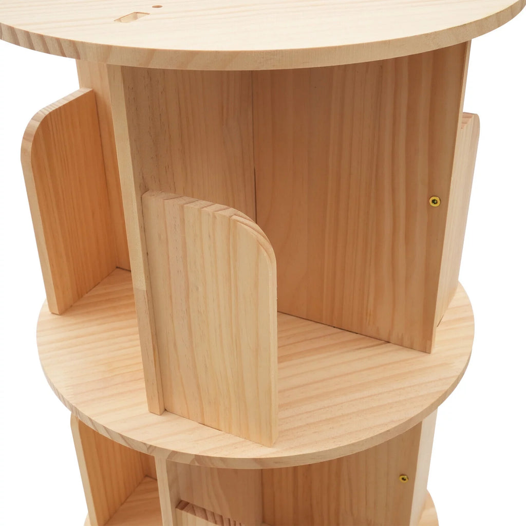 4-Tiers Rotating Bookshelf Y4429
