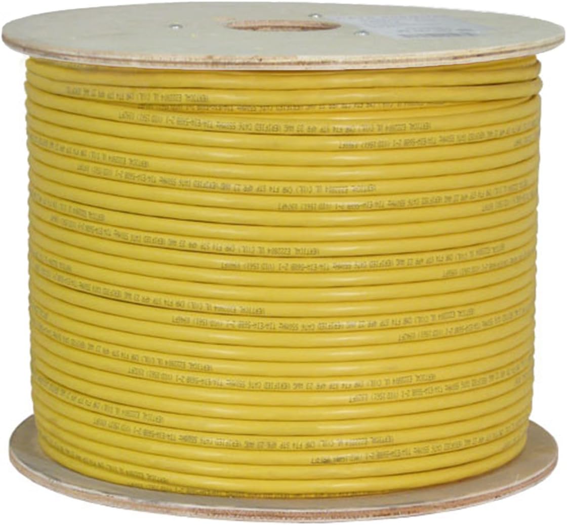 Bulk Shielded Cat6A Ethernet Cable, 23AWG, Solid Bare Copper, PVC, 1000ft, White E270