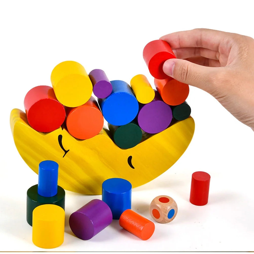 Wooden Moon Building Blocks Toy L9663