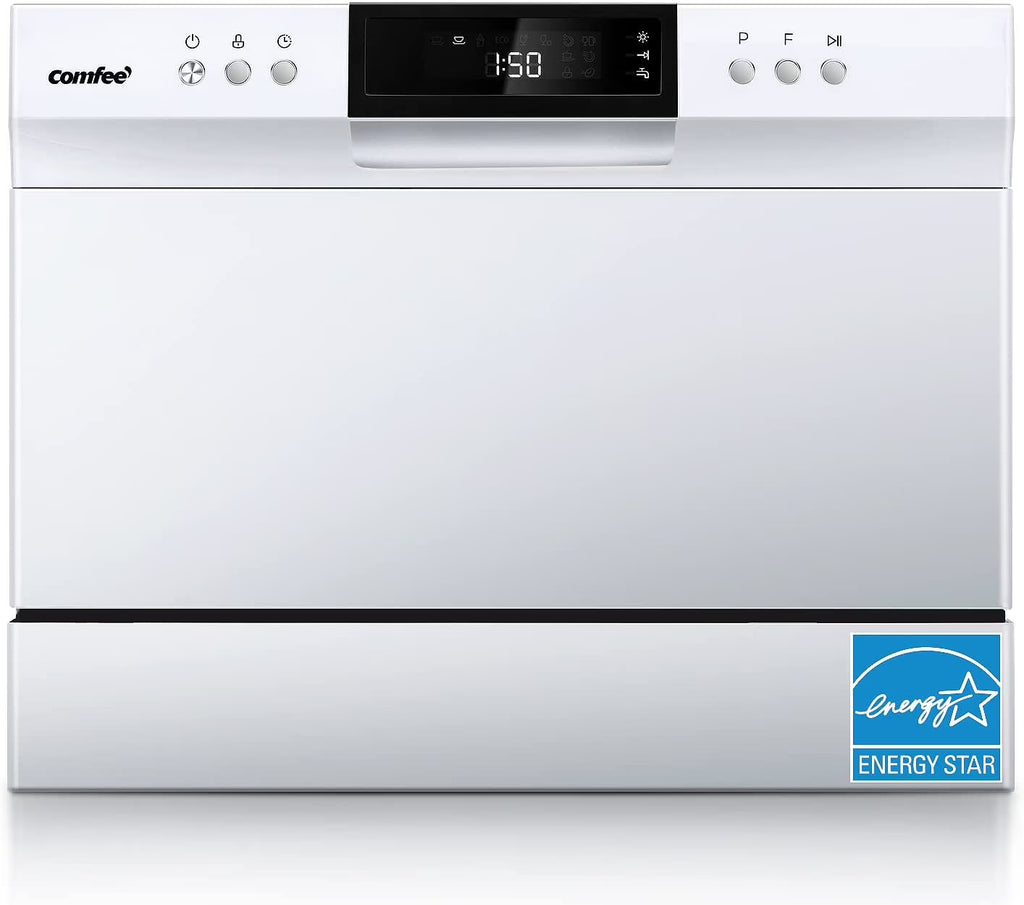 White Countertop Dishwasher with 6 Place Settings O488