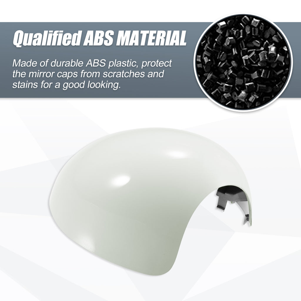 White Rear View Mirror Cover Cap for BMW Mini Clubman R55 Hatchback Cooper R56 B6620