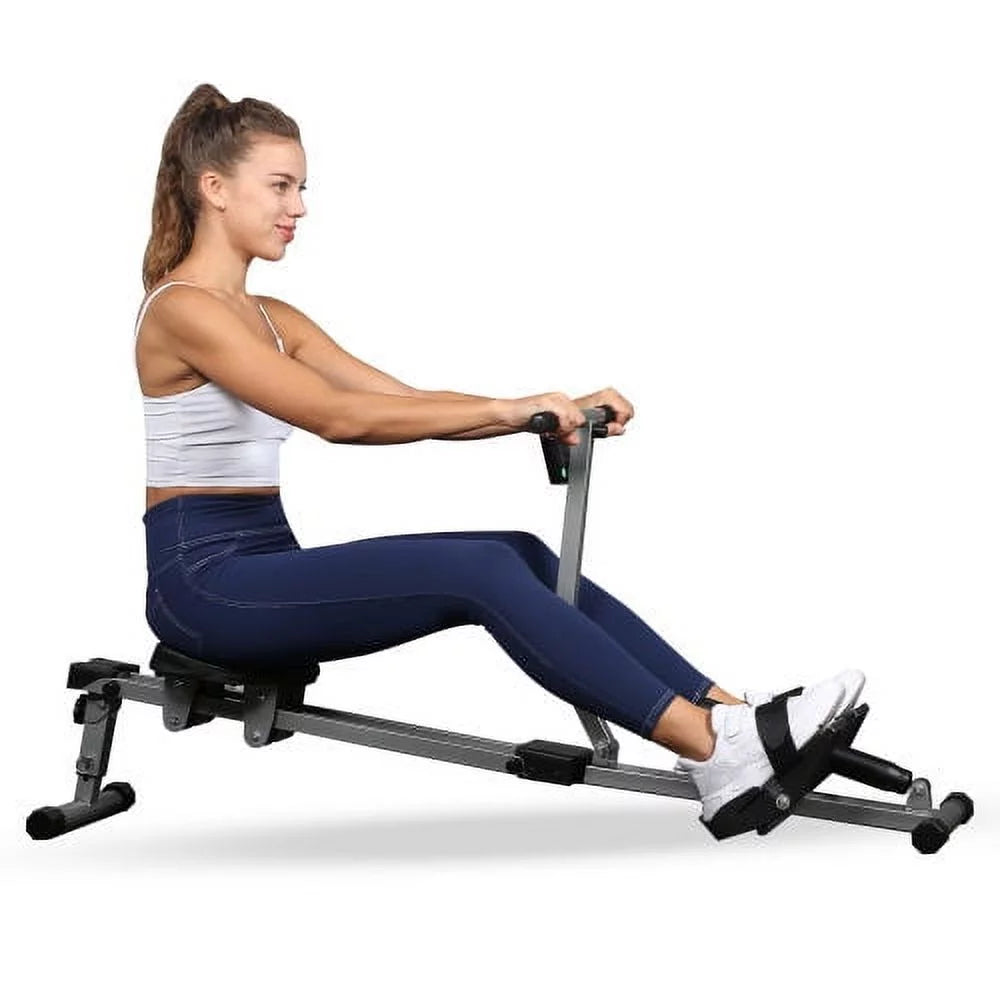 Rowing Machine with Adjustable Resistance and Digital Monitor O64605