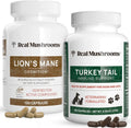 Lions Mane and Turkey Tail Mushroom Extract Capsules E599674