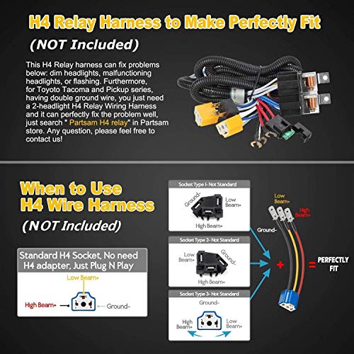 2PCS Rectangle 5x7 7x6 LED Headlights Hi/Low Sealed Beam R57455