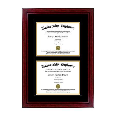Double Diploma Frame with Double Matting J5494