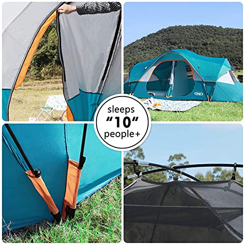 10-Person Double Layer Waterproof Camping Tent U550
