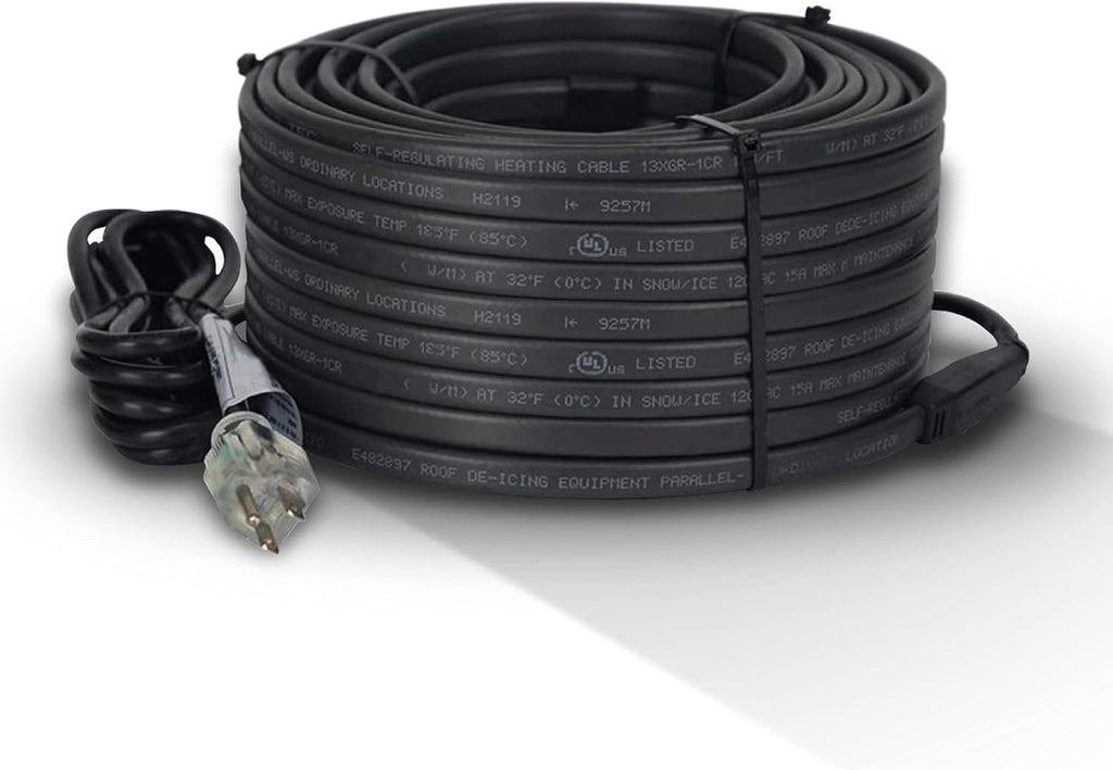 Self-Regulating Heat Cable, 112 ft, 120V, 6 watts/FT W709220