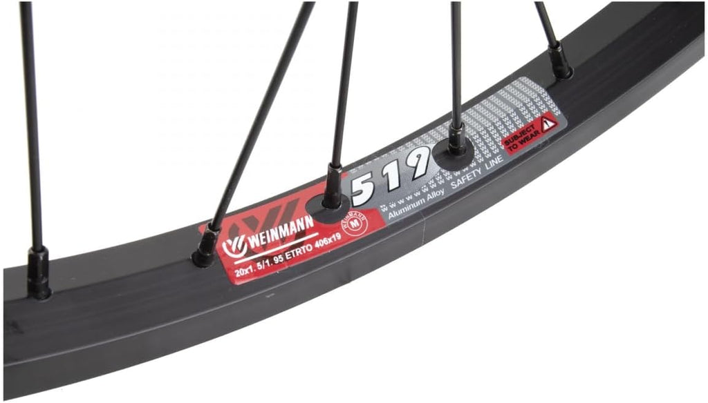 20 x 1.75 36H Alloy Black Rear Bicycle Wheel R27108
