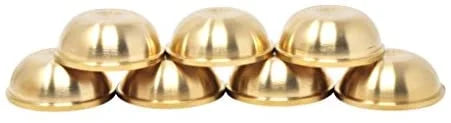 Set of 7 Copper Brass Offering Bowls V572