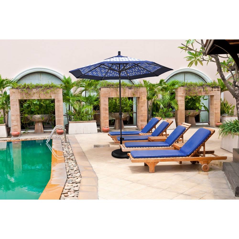 9 ft. Fiberglass Market Umbrella Collar Tilt Black S97486