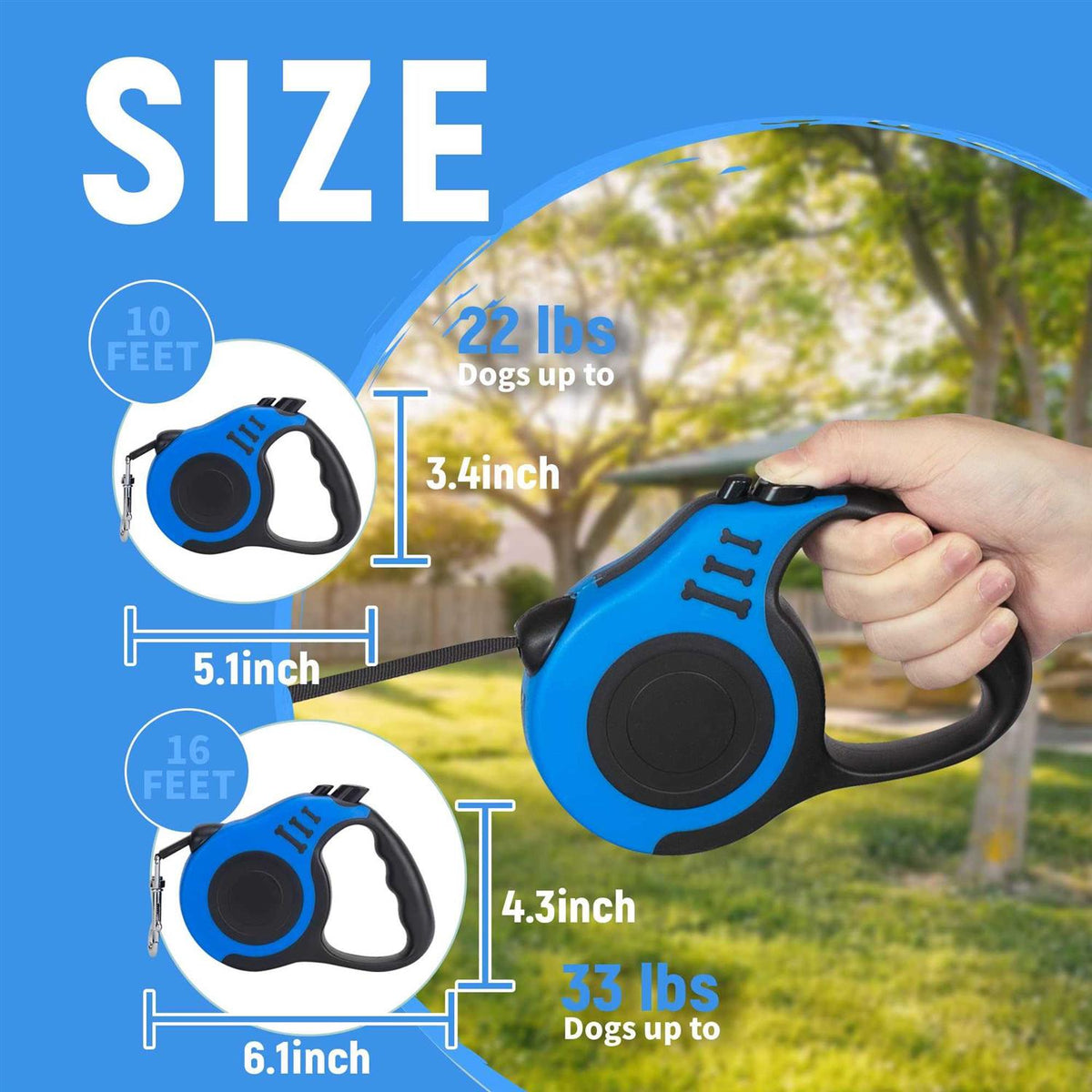 Retractable Dog Leash 10/16 FT Z3751