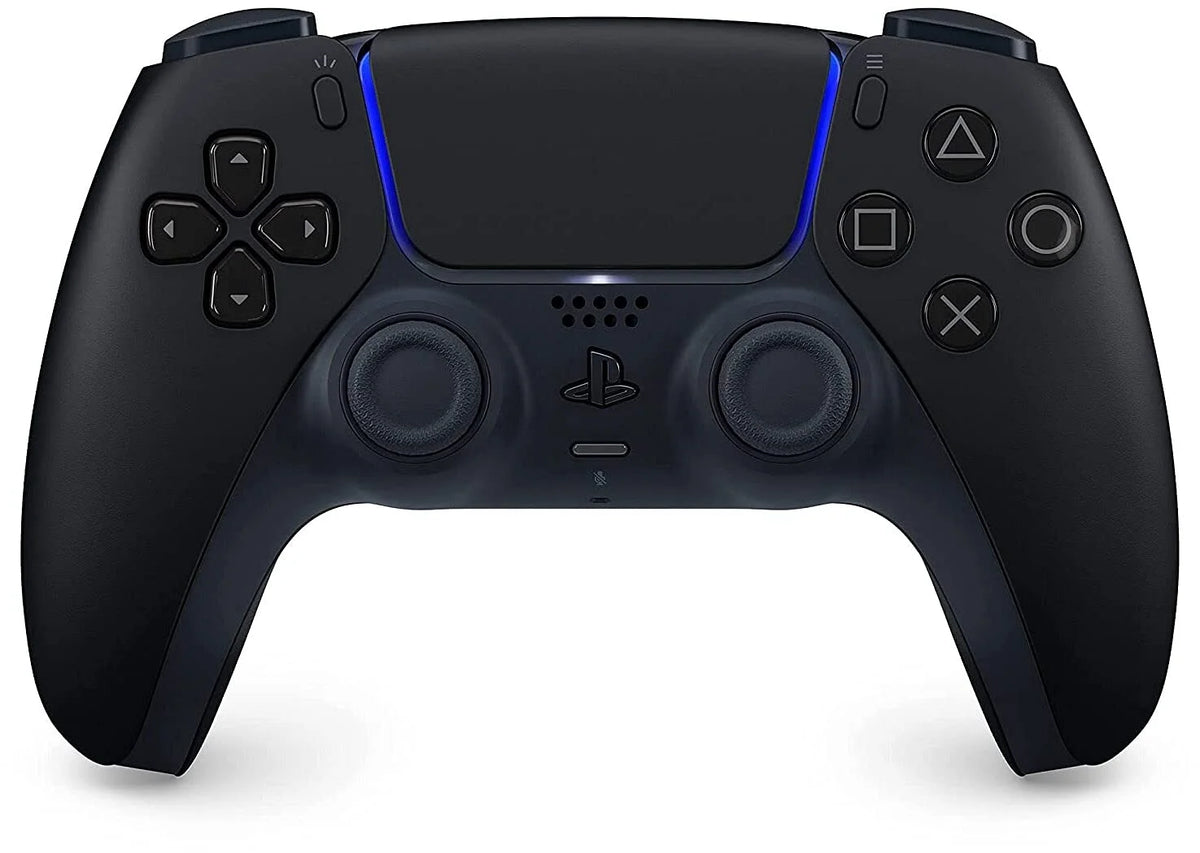 Playstation 5 Disc Version with Midnight Black Extra Controller and Microfiber Cleaning Cloth Bundle S75028