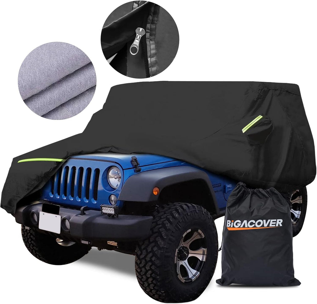 Black Waterproof SUV Cover with Zipper Pack of 2 A708532