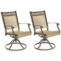 Swivel Rocker Patio Dining Chair 2 PC H556073