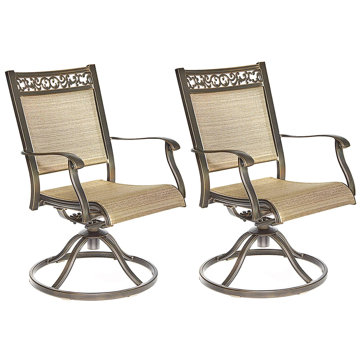 Swivel Rocker Patio Dining Chair 2 PC H556073