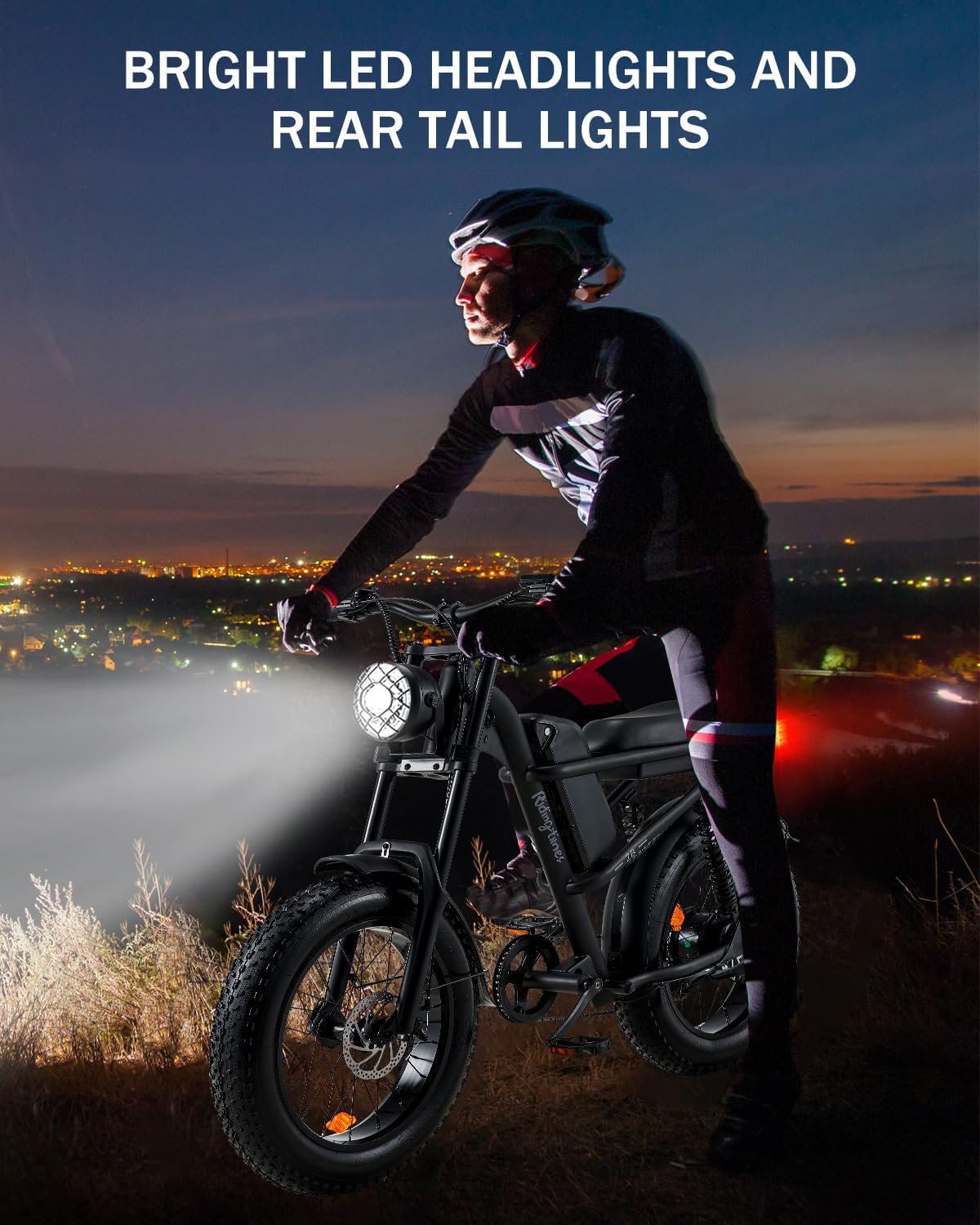 Retro 1500W Electric Bike with 20 Inch Fat Tire Z57723