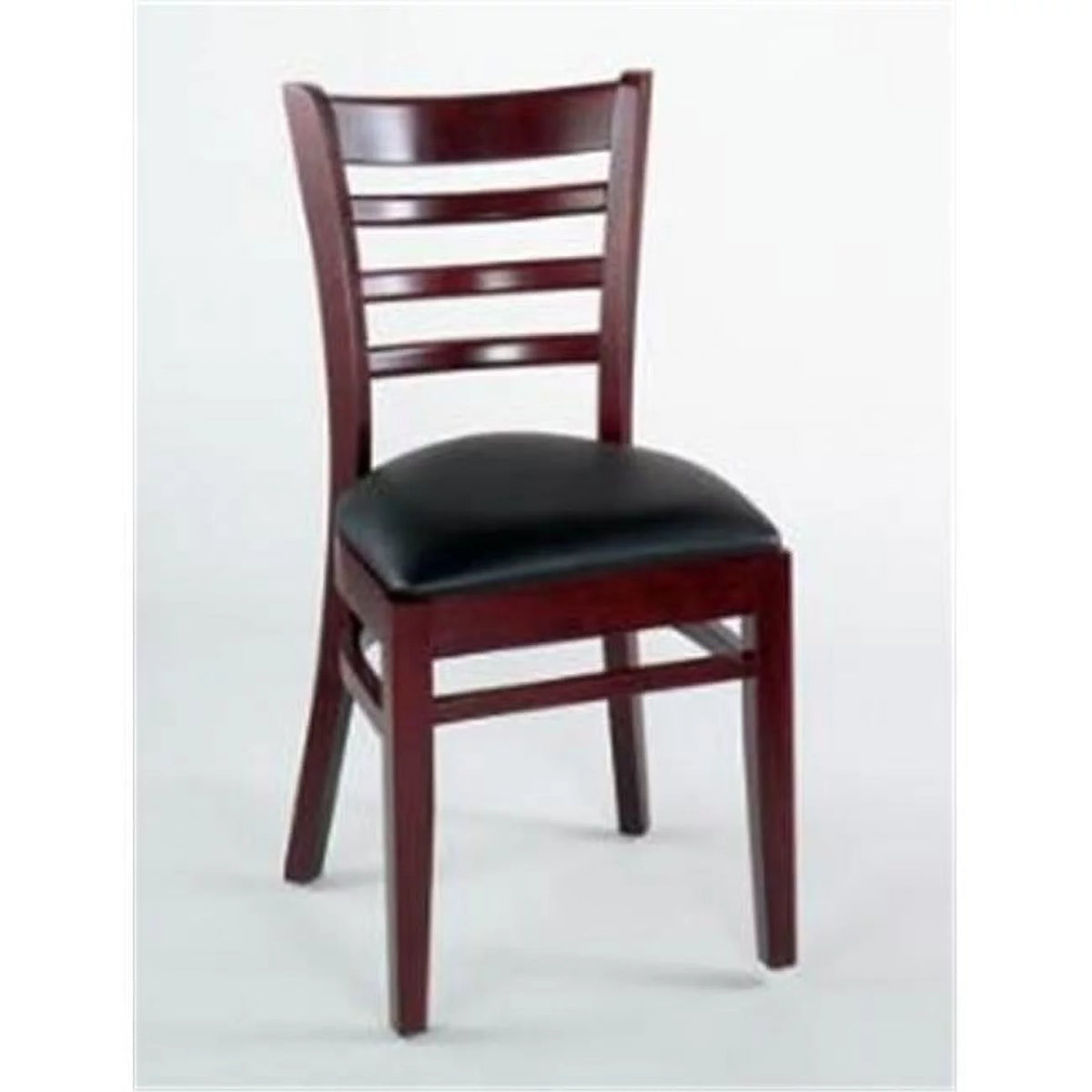 Burgundy Upholstered Seat Mahogany Frame Chair I72828