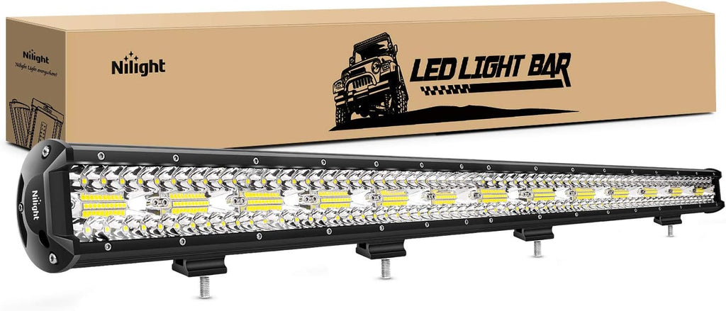 37Inch 780W Triple Row Flood Spot Combo Bar 78000LM Waterproof Led Work Light Pack of 2 R57202