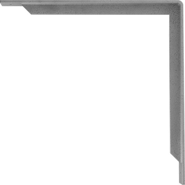 Steel Bracket Hammered Gray B4210