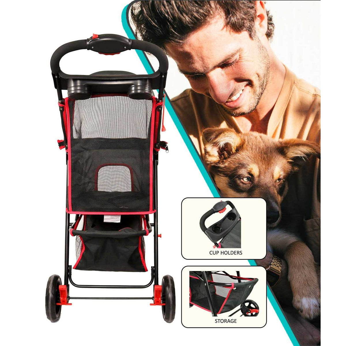 Single Jogger Pet Stroller K40216