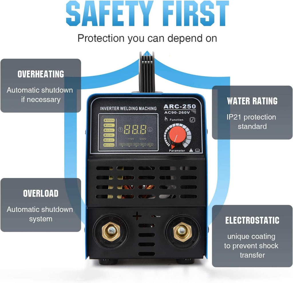 250A ARC Inverter IGBT Digital Display Welder W715