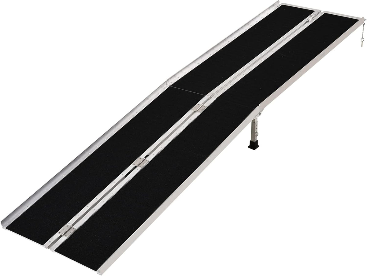 Aluminum Portable Skidproof PVC Carpeted Folding Wheelchair Ramp R994170