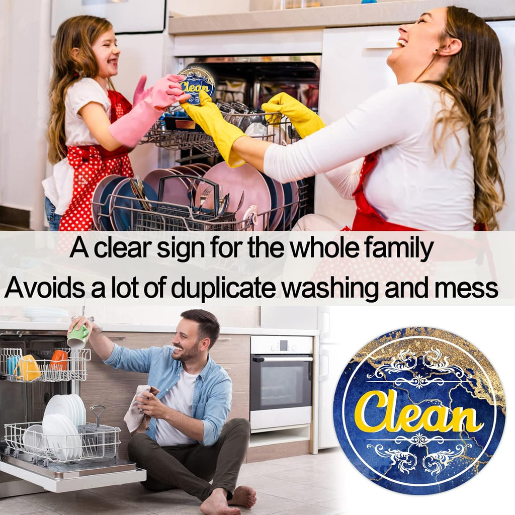 Dishwasher Magnet Clean Dirty Sign T171020