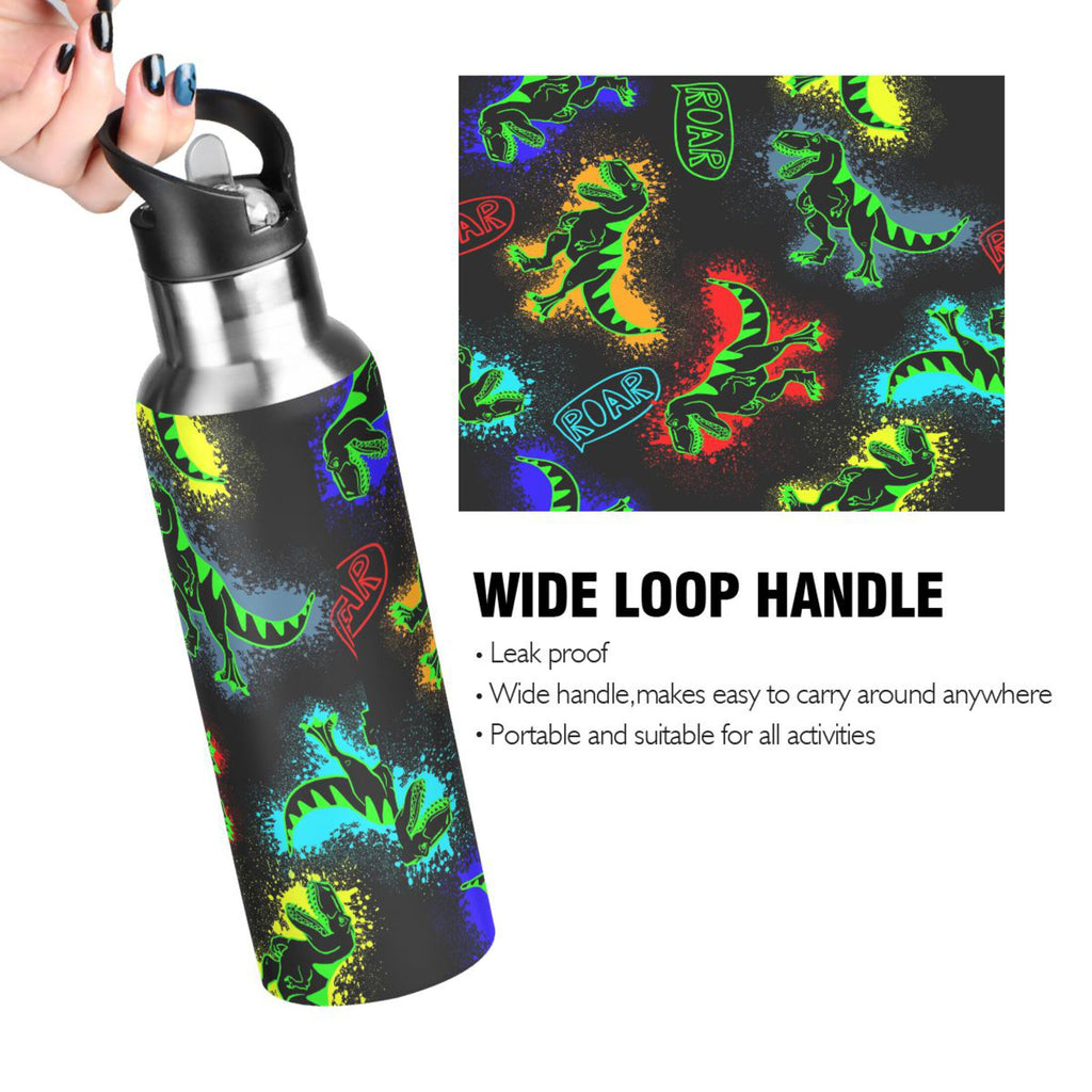 Stainless Steel Insulated Water Bottle with Straw Lid S3173
