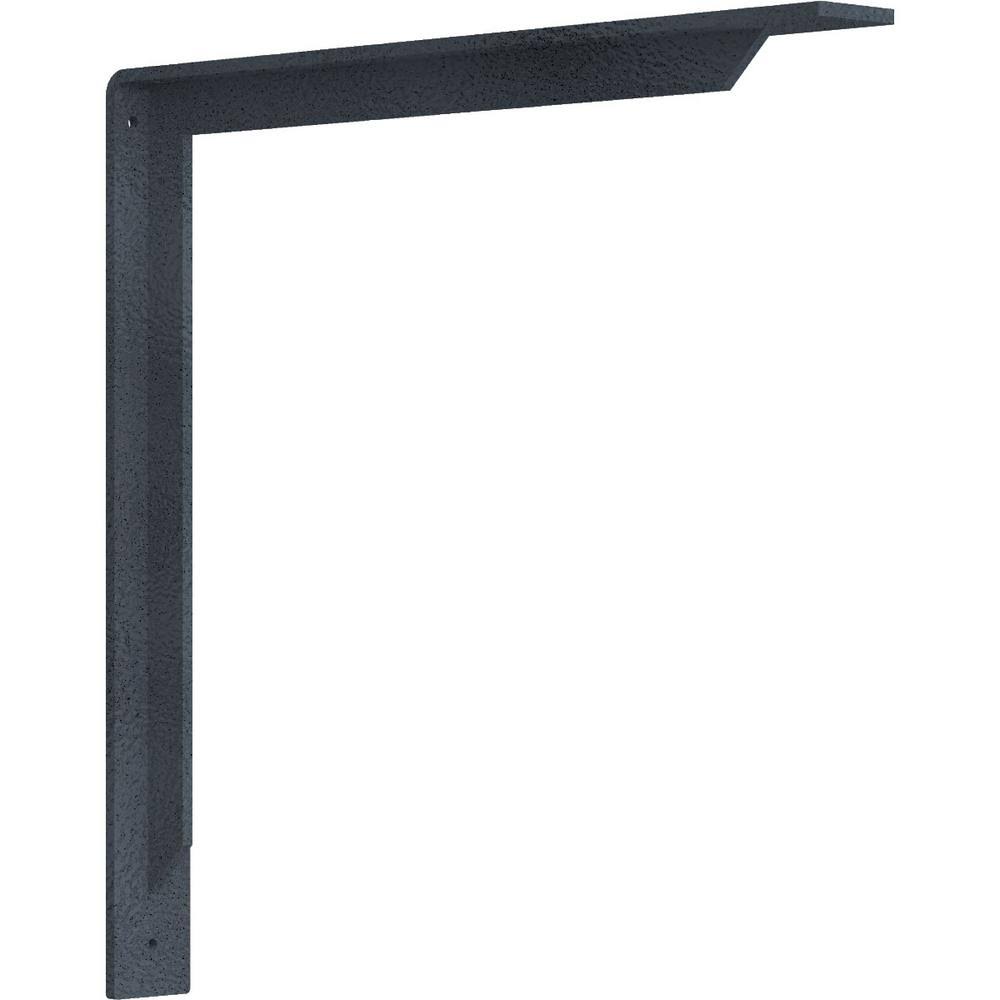Steel Bracket Hammered Gray B4210