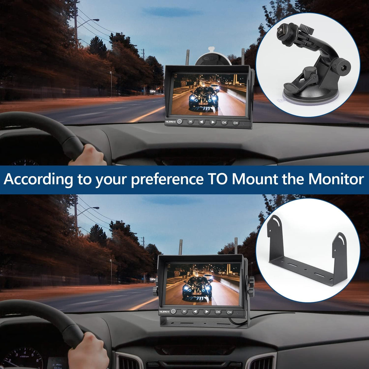 7 Inch Wireless Backup Camera with HD 1080P DVR G65304