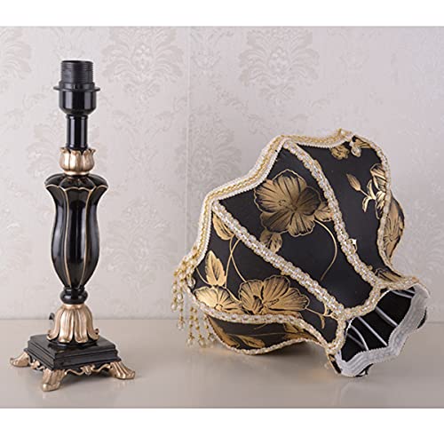 Black 22 Inch Fabric Lampshade Table Lamp N2214