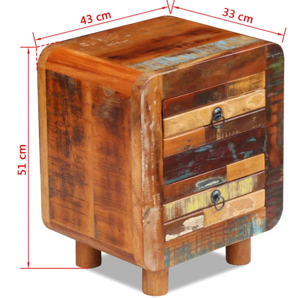 Night Cabinet Solid Reclaimed Wood U757