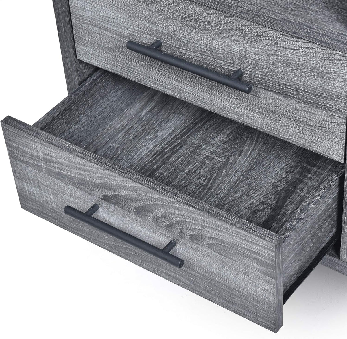 6 Shelf Multi-Functional Cabinet, Sonoma Oak + Black Y36154