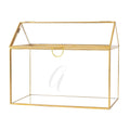 Gold Glass Terrarium Card Holder U38333