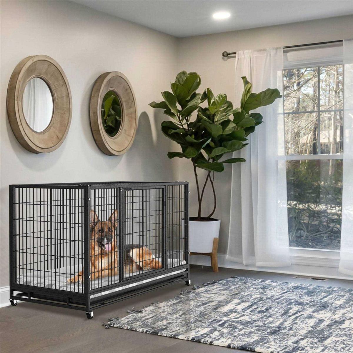 48/38 inch Heavy Duty Dog Crate V322708