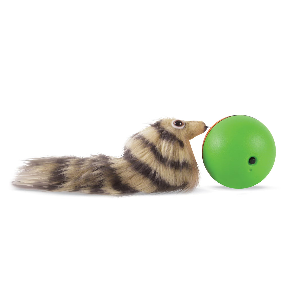 Brown Battery-Operated Rolling Pet Toy L907