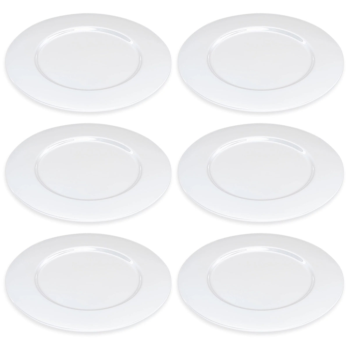 Glass Charger Plates Set of 6 C17145