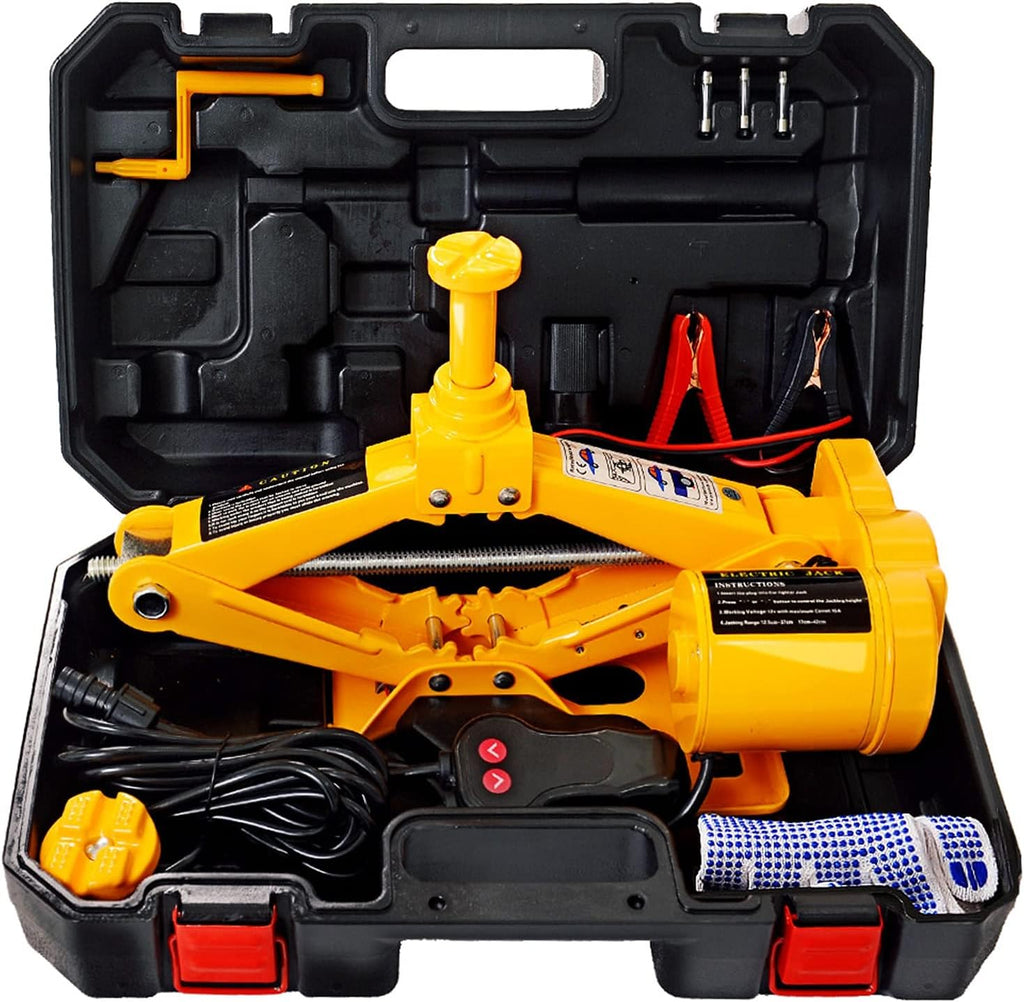 Electric Car Jack 3 Ton 12V Scissor Jack, Portable Car Lift, Pack of 2 L729063