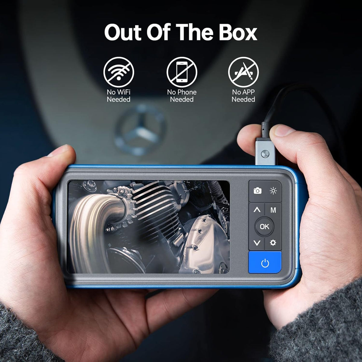16.5ft HD Flexible Waterproof Endoscope Camera B176