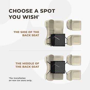 Extra Stable Dog Car Seat with 4 Fastening Straps U38789