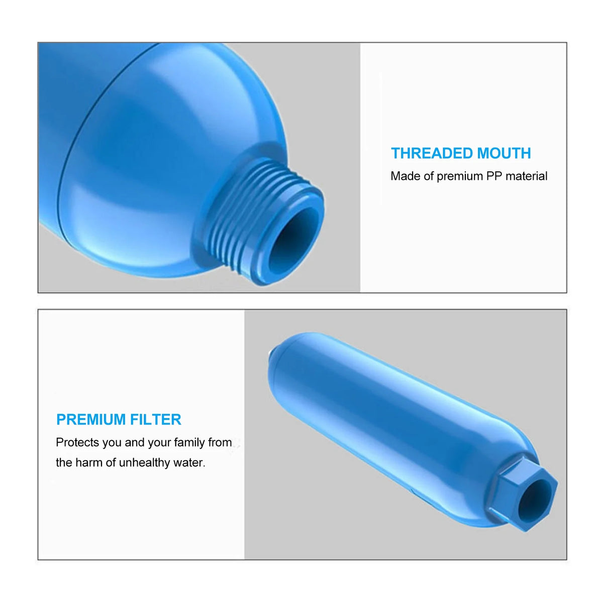 RV Inline Water Filter with Flexible Hose Protector D916