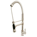 Satin Nickel Single Handle Pull-Down Kitchen Faucet T934